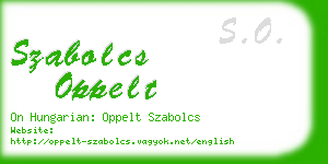 szabolcs oppelt business card